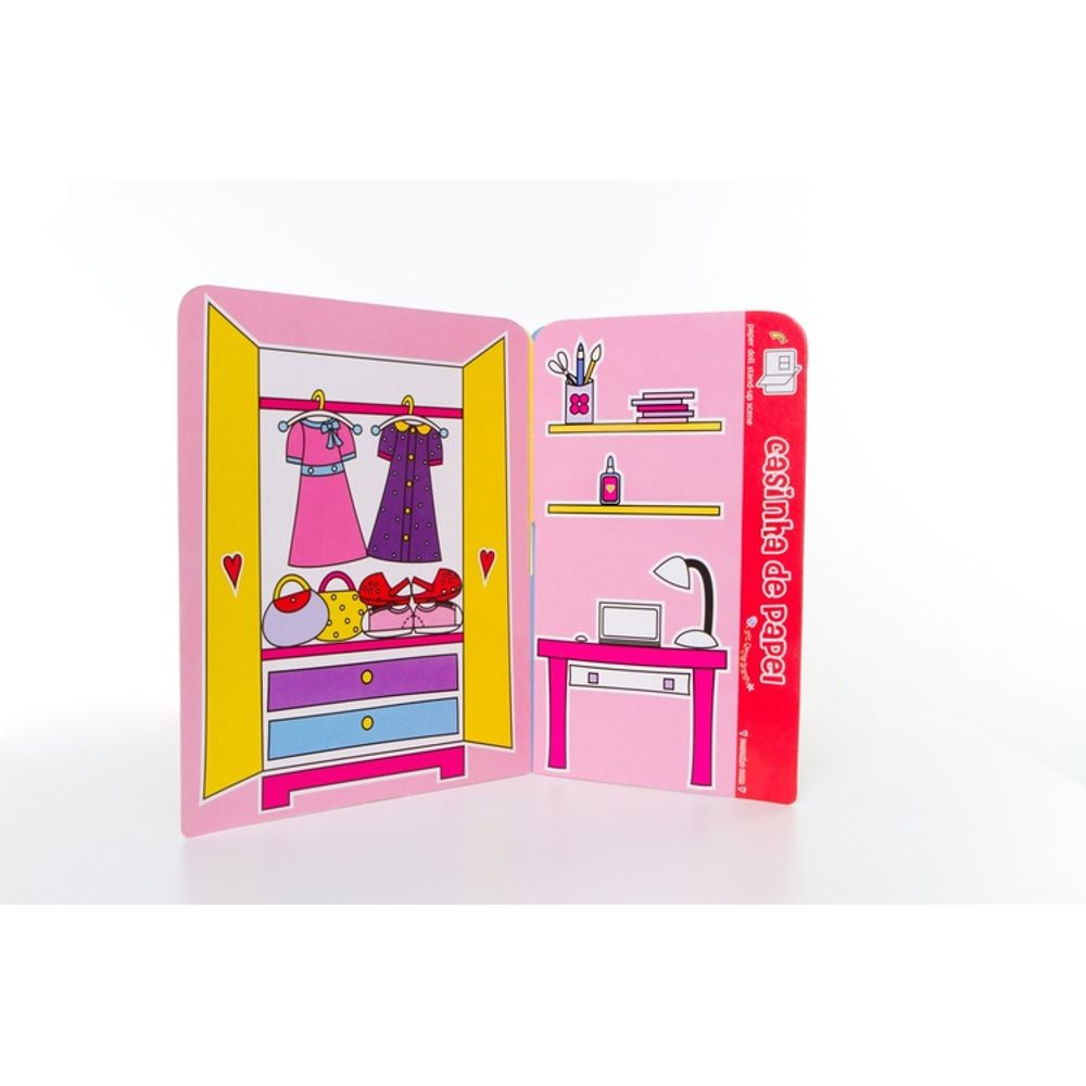 Livro: CASINHA DE PAPEL + BONECA + ROUPAS - KIT 3