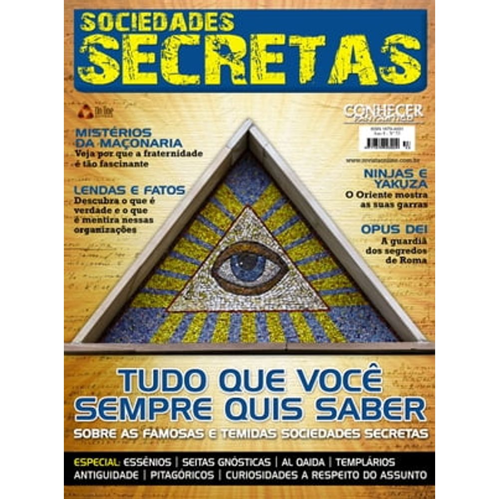 Livro Sociedades Secretas Editora Escala - Ano 2009 (usado