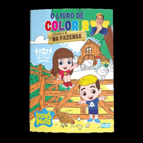 Livro de colorir luccas e gi na fazenda, o