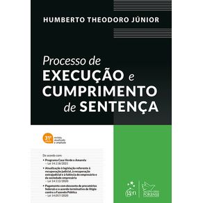 PROCESSO DE EXECUÇÃO E CUMPRIMENTO DE SENTENÇA