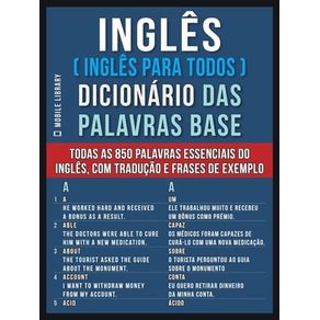 Ensino de Línguas: INGLÊS ( INGLÊS PARA TODOS ) DICIONÁRIO DAS PALAVR